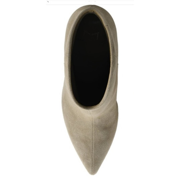 MARC FISHER MASINA ANKLE BOOTIE Medium Natural Suede Block Heel NEW US 6 M - Picture 5 of 8